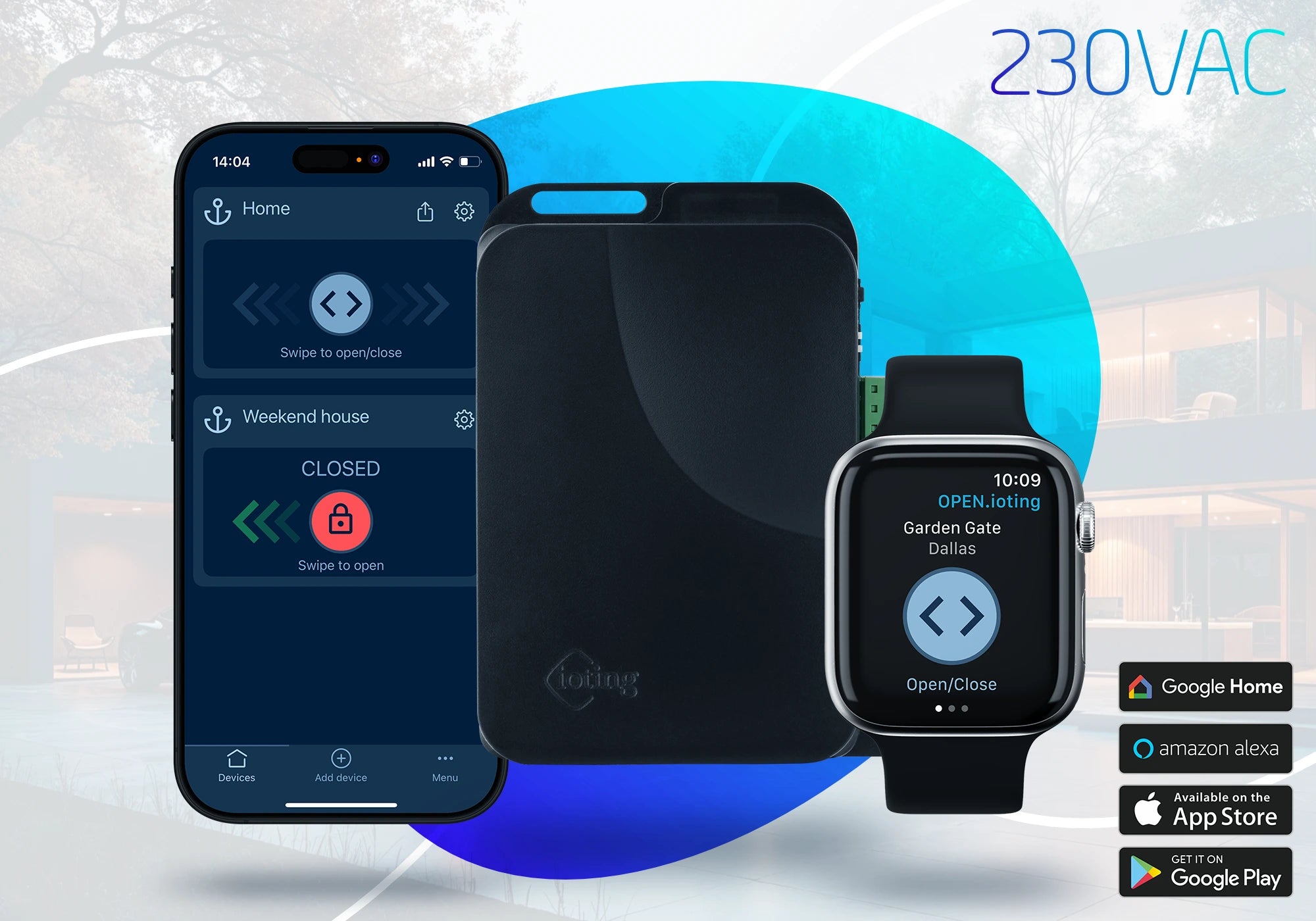 OPEN.ioting 230VAC smart gate opener